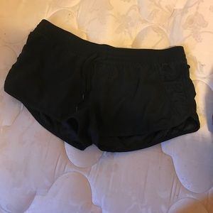 Black swim shorts